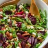 Roasted Beet Salad with Goat Cheese and Balsamic
