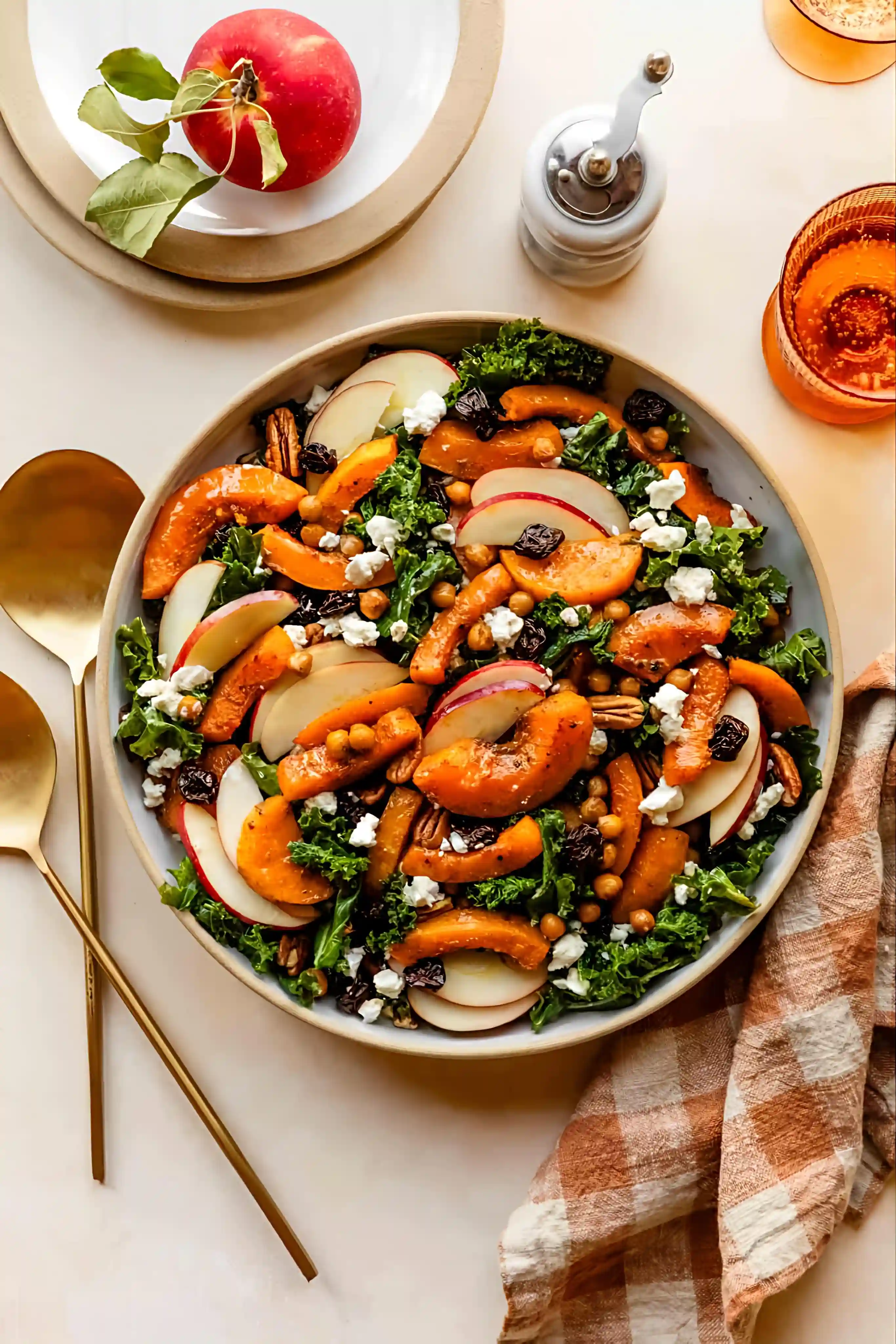 Maple Roasted Squash & Kale Salas