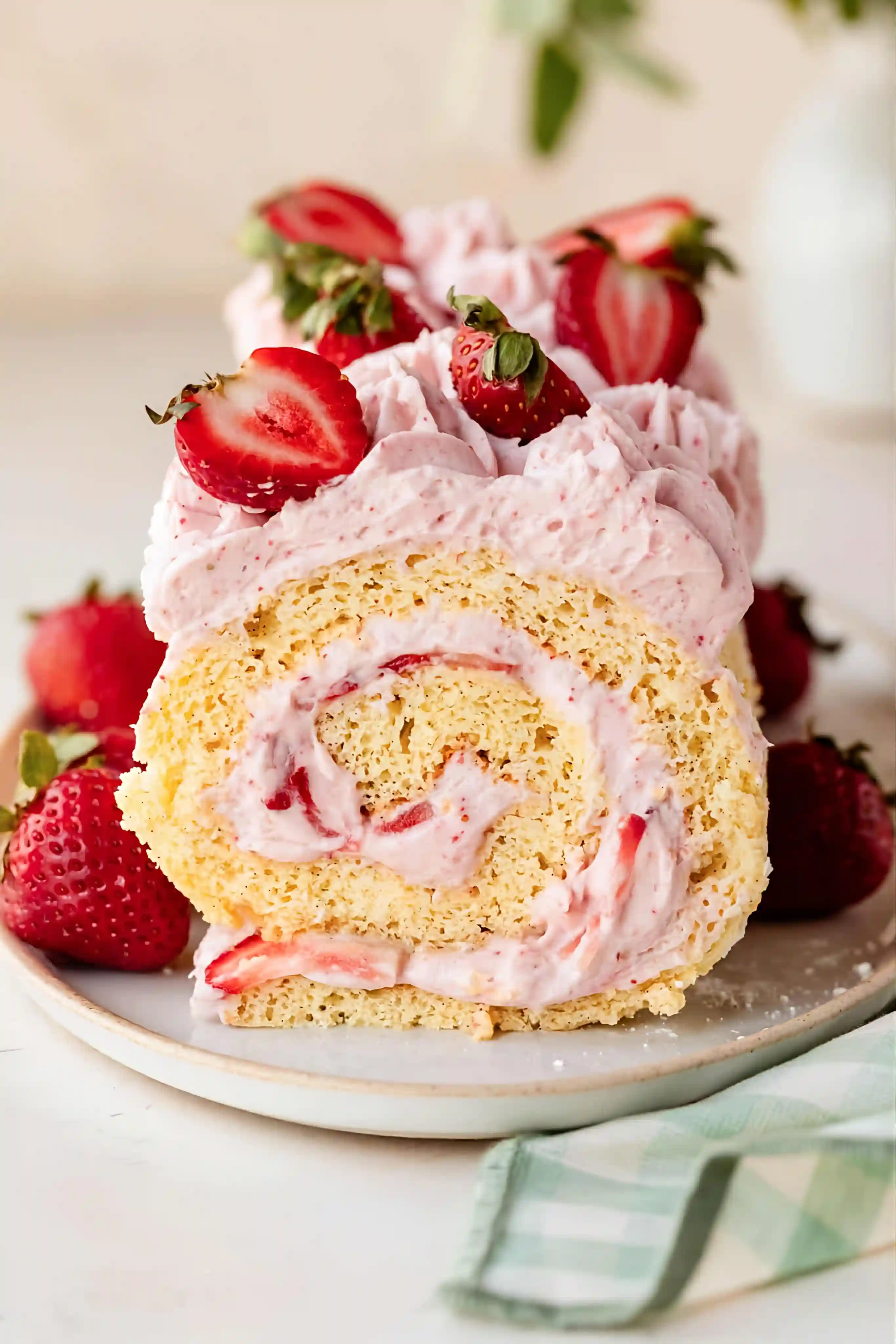 Strawberry Roll Cake