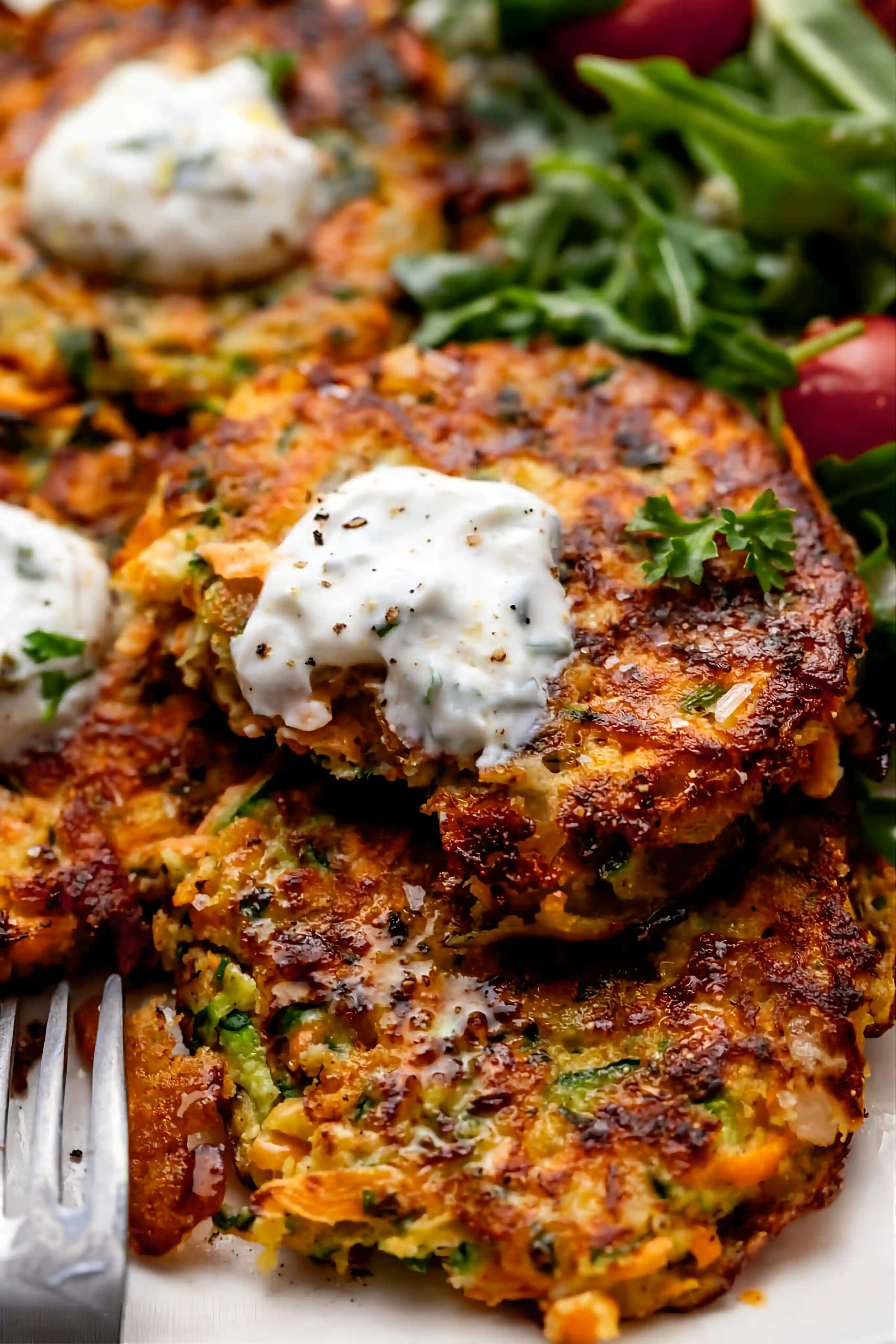 Zucchi & Sweet Potato Fritters