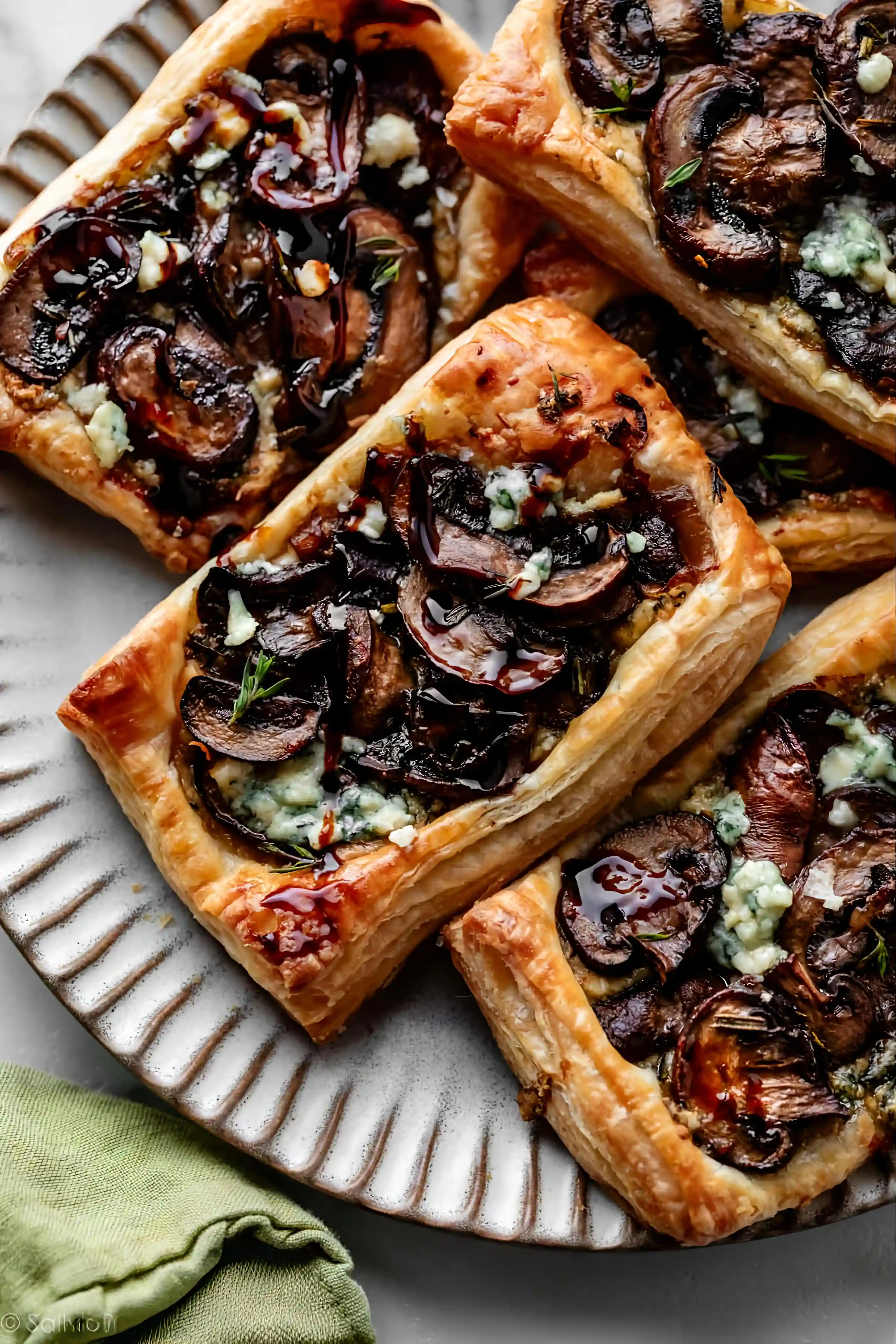 Mushroom Puff Pastry Tarts