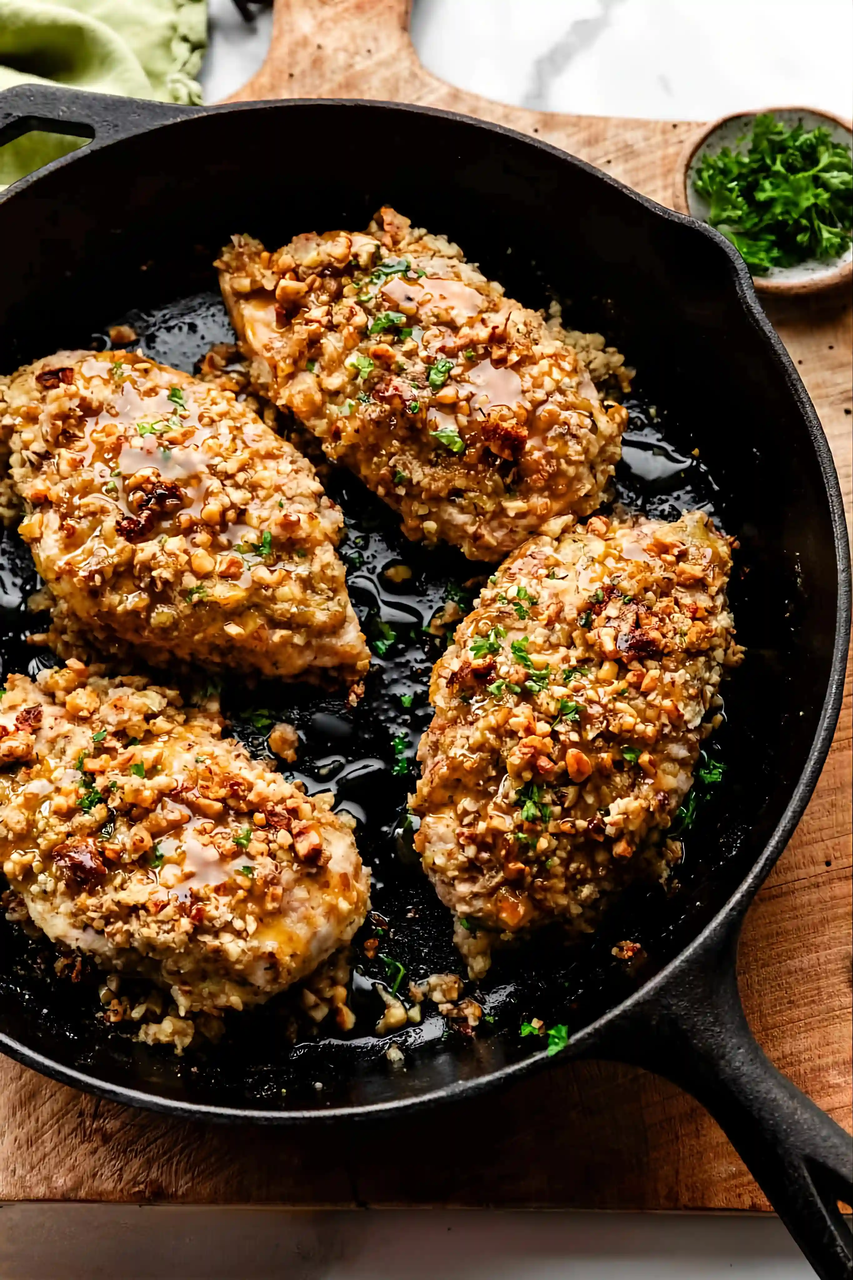 Walnut Crusted Chicken With Honey Mustard